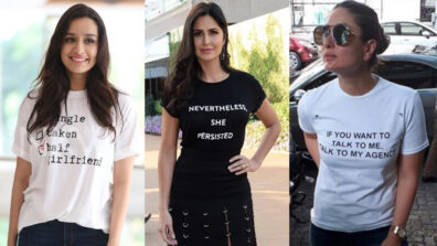 Shraddha Kapoor, Katrina Kaif & Kareena Kapoor are ‘boss babes’ with the slogan tee style, see viral pics