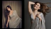 Silver Sequin Statement: Mouni Roy Or Tara Sutaria, Who Looks Scintillating In A Silver Sequin Saree?