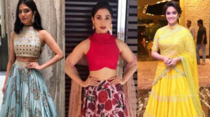Slay the hot high-neck blouse and lehenga style like Malavika Mohanan, Tamannaah Bhatia and Keerthy Suresh to make an impression