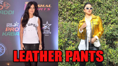 Slay The Leather Pants Like Katrina Kaif & Kiara Advani