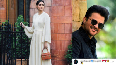 Sonam Kapoor impresses in white maxi dress & luxury handbag, Anil Kapoor calls her beautiful