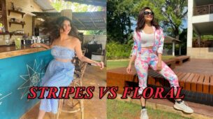 Stripes Vs Floral: Which Look Of Karishma Tanna Won Your Hearts?