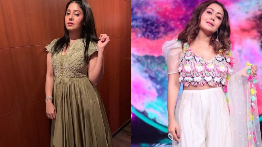 Take Hints From Neha Kakkar And Sunidhi Chauhan For Your Voguish Neck Designs 405471