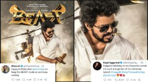 Thalapathy Vijay shares ‘birthday special’ poster of Beast movie, Kajal Aggarwal & Dhanush wish him on his special day