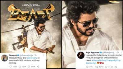 Thalapathy Vijay shares ‘birthday special’ poster of Beast movie, Kajal Aggarwal & Dhanush wish him on his special day