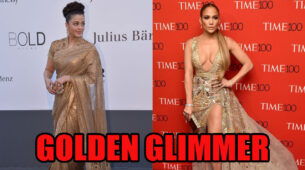 The Golden Glimmer Fashion: From Aishwarya Rai And Jennifer Lopez