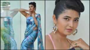 The Prettiest Prajakta Mali Shells Out Style Goals In Stunning Floral Saree