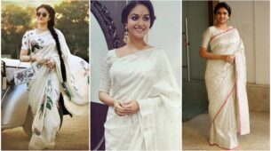 The Real Beauty: 3 Keerthy Suresh’s Traditional White Saree Looks Are Here