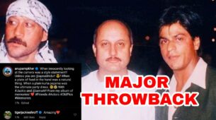 Tiger Shroff has an interesting reaction to father Jackie Shroff’s rare throwback photo with Shah Rukh Khan & Anupam Kher, check out now