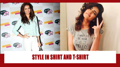 Times Karishma Tanna Taught Us How To Style A Basic Shirt & T-Shirt