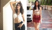 Times When Ananya Panday flaunted her hot washboard abs in crop tops & skim trousers