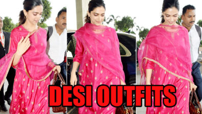 Times When Bollywood Diva Deepika Padukone Proved Her Love For Desi Dress Code On The Airport