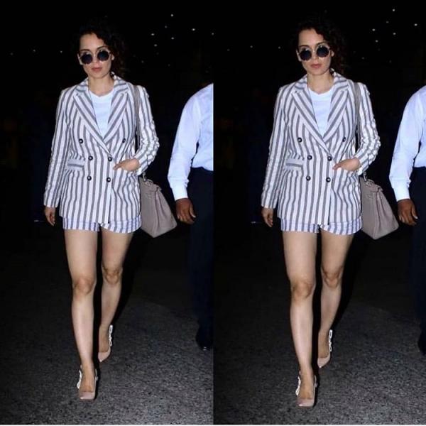 Times When Kangana Ranaut And Katrina Kaif Wore The Striped Suit And Netizens Loved It - 0