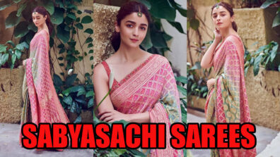 Tumhe Jo Maine Dekha Vibes With Alia Bhatt In Sabyasachi Sarees