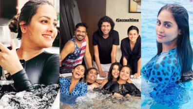 TV Beauties Hot Moment: Krystle Dsouza, Anita Hassanandani & Ekta Kapoor get wet together, viral video makes fans feel the heat