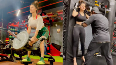 Urvashi Rautela shares super hot workout video in off-shoulder casuals and hot pants, fans in love