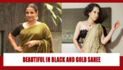 Vidya Balan Vs Kangana Ranaut: Which Diva Looks Immensely Beautiful In A Black & Gold Saree?