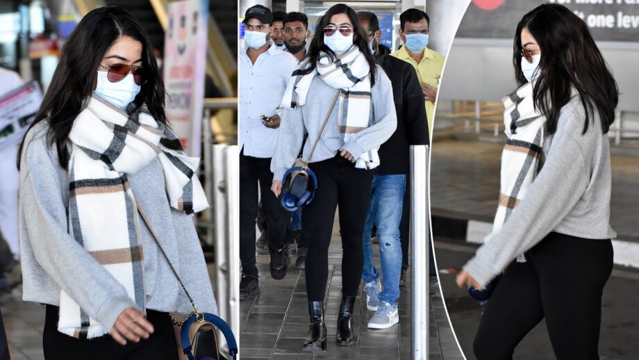 Visit Airport In Swag Like This Babe: Rashmika Mandanna And Her Remarkable Airport Swag - 1