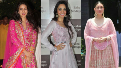 Want to make people fall in love with your ethnic vibe? Take the ‘mirror anarkali suit’ style inspiration from Sara Ali Khan, Kiara Advani and Kareena Kapoor’s wardrobe