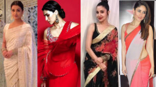 Want to slay the ‘desi girl’ vibes in a simple round neck blouse design? Take cues from Aishwarya Rai, Kriti Sanon, Anushka Sharma & Kareena Kapoor