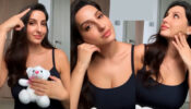 Watch Now: Nora Fatehi’s playful moment with her teddy bear will make you fall in love