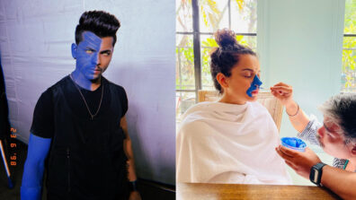 Watch Now: Siddharth Nigam & Kangana Ranaut paint their faces ‘blue’, fans wonder what’s cooking?