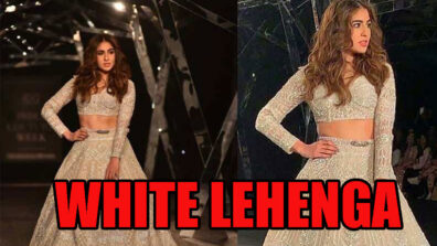 When In Doubt Wear White: Sara Ali Khan Is Burning The Vogue Game In White Lehenga