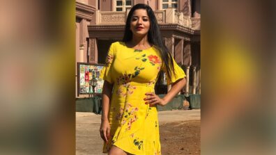 Wow! Monalisa Is A Gorgeous Beauty While Posing In A Yellow Midi Dress, See Hot Pic