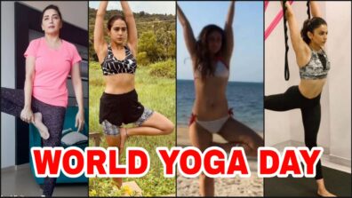 Yoga Day Special: Kareena Kapoor, Sara Ali Khan, Madhuri Dixit & Rakul Preet flaunt their flexibility, fans impressed