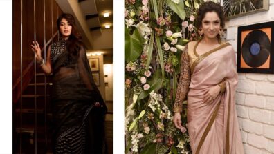 4 Times Ankita Lokhande & Rhea Chakraborty Left Netizens In Aww In Colourful Saree Looks