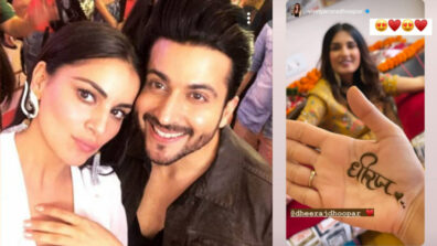 4 Years Of Dheeshra: Dheeraj Dhoopar & Shraddha Arya celebrate together, Vinny Arora inks Mehendi dedicated to hubby