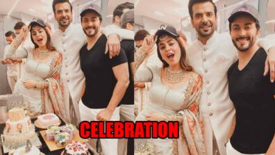 4 years of Kundali Bhagya: Karan and Preeta aka Dheeraj Dhoopar and Shraddha Arya celebrate on set