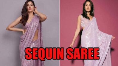 Glistening In Glitter: Times When Janhvi Kapoor And Nushrratt Bharuccha Wore Silk Sarees