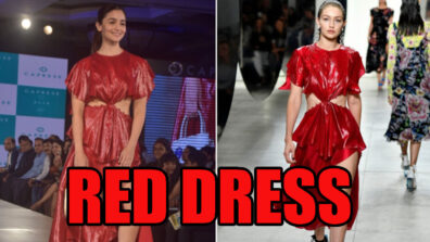 Alia Bhatt Vs Gigi Hadid: Who Walked The Ramp Better In An Alike Red Dress?