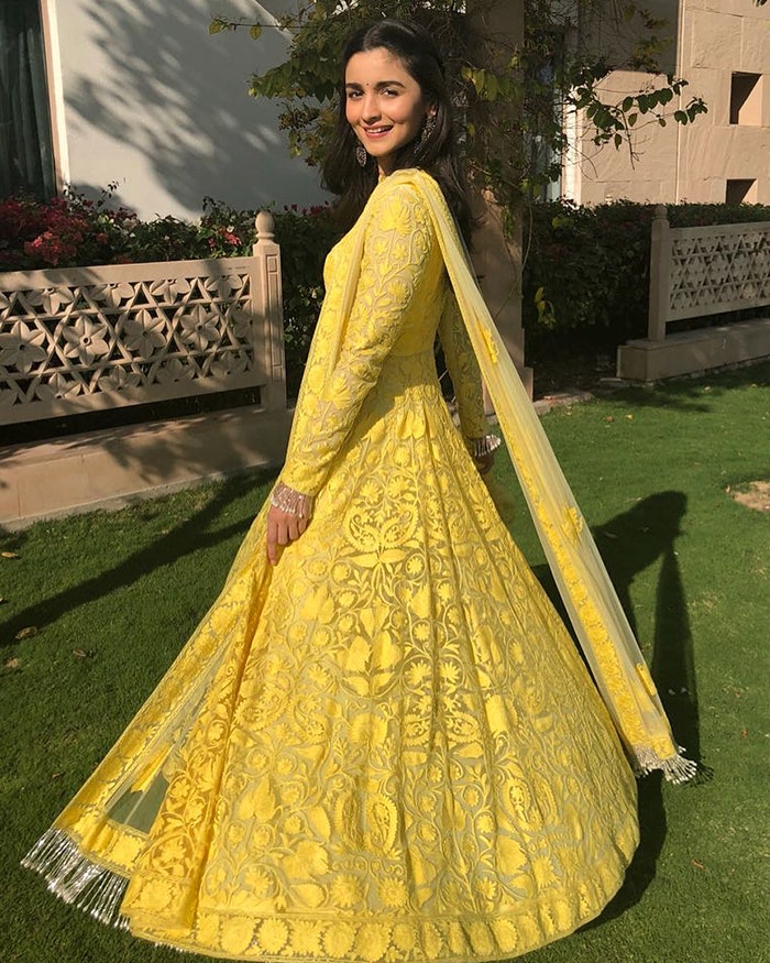 Alia Bhatt’s Yellowish Manish Malhotra Sharara Set Is Perfect For Your Haldi Ceremony, Check Out Pics - 1