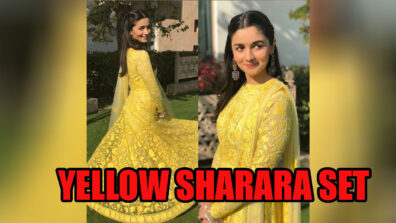 Alia Bhatt’s Yellowish Manish Malhotra Sharara Set Is Perfect For Your Haldi Ceremony, Check Out Pics