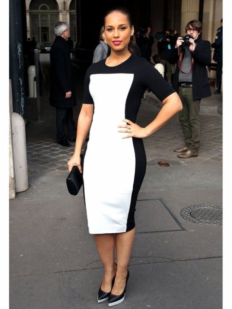 Alicia Keys Vs Stella McCartney: Who Looks Dazzling In Black & White Bodycon Dress? - 0