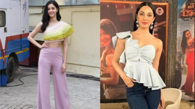 Ananya Panday & Kiara Advani slay the ‘boss babe’ vibe in ruffle one-shoulder dress, fans go bananas