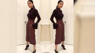 Anushka Sharma: Wearing A Pair Of Brown Leather Culottes And Bell-Sleeve Top, Steal Styling Ideas From Her