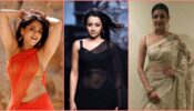 Anushka Shetty, Trisha Krishnan & Kajal Aggarwal’s Semi-Ethnic High-chic Transparent Saree Style Is Desi Fashion Goals