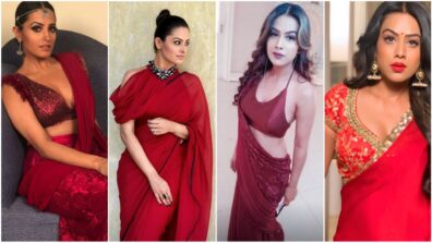 Nia Sharma Vs Anita Hassanandani: Who Has A Better Red Saree Collection?