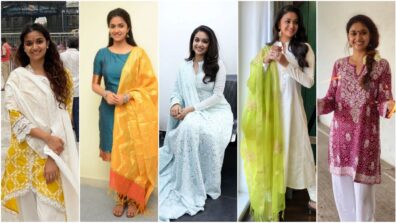 Keerthy Suresh Giving Outfit Chic Hot Lady Vibes In Salwar Kameez