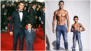 Like Dad Like Son: Here’s A Cute Matching Style Picture Of Cristiano Ronaldo And His Adorable Son, See Pics To Bless Your Eyes