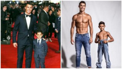 Like Dad Like Son: Here’s A Cute Matching Style Picture Of Cristiano Ronaldo And His Adorable Son, See Pics To Bless Your Eyes