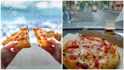 PIZZA + RAIN + SONGS = True Love: For Such An imaginative vibe check out The Cheesy Pizza recipe here