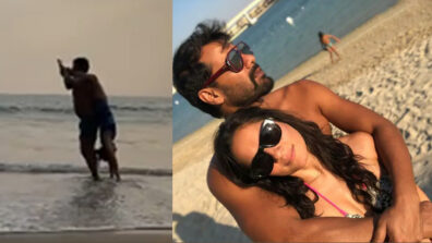 Beach Wala Pyaar: Shabir Ahluwalia & wife strike a romantic pose during sunset, video goes viral