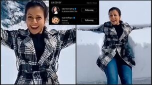 Bengali beauty Koel Mallick gets playful with snow, Nusrat Jahan & Rukmini Maitra love it