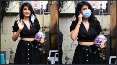 Bengali Beauty: Rhea Chakraborty Spotted At Fruit Market Decked Up In Black Co-Ord Set