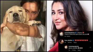 Bengali diva Mimi Chakraborty shares her ‘awesome pawsome’ moment, Oindrila Sen loves it