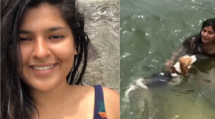 Bikini Babe: Nidhi Bhanushali jumps in Asia’s second-largest man-made lake for a bath, video goes viral